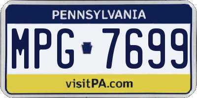 PA license plate MPG7699