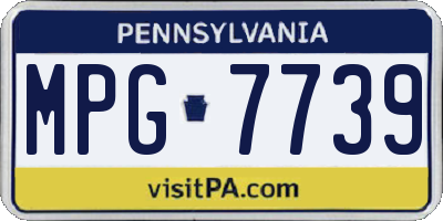 PA license plate MPG7739