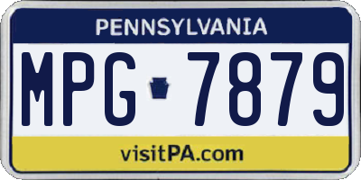PA license plate MPG7879