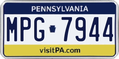 PA license plate MPG7944