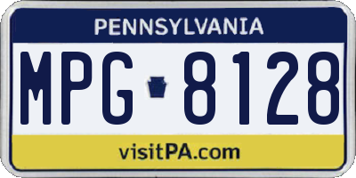 PA license plate MPG8128