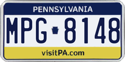 PA license plate MPG8148