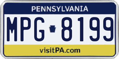 PA license plate MPG8199