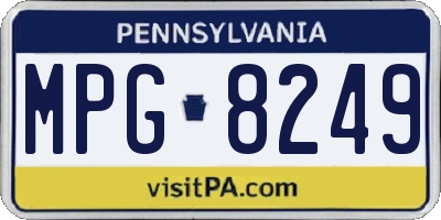 PA license plate MPG8249
