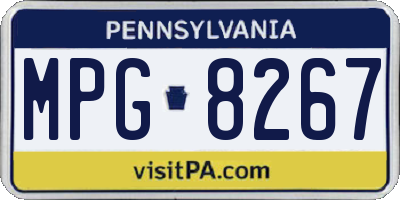 PA license plate MPG8267