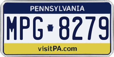 PA license plate MPG8279