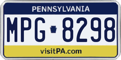 PA license plate MPG8298