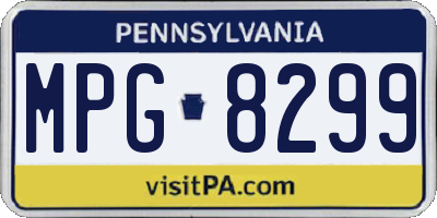PA license plate MPG8299