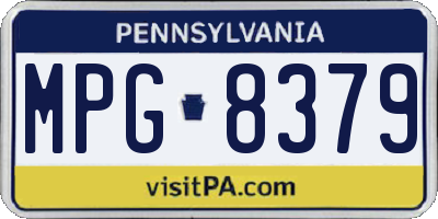 PA license plate MPG8379