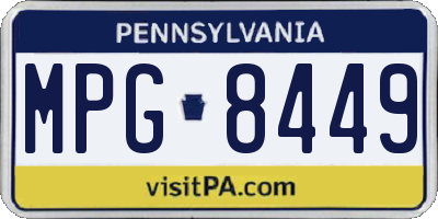 PA license plate MPG8449