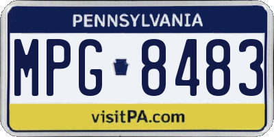 PA license plate MPG8483