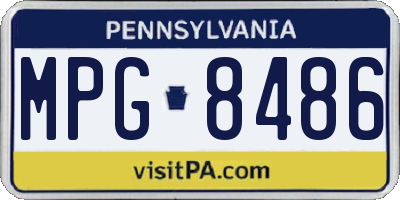 PA license plate MPG8486