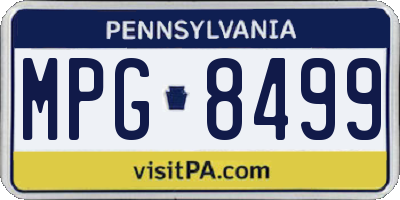 PA license plate MPG8499