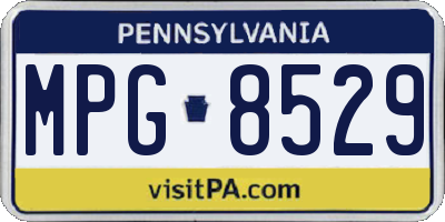 PA license plate MPG8529