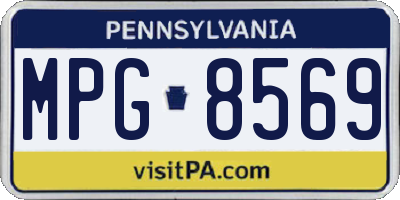 PA license plate MPG8569