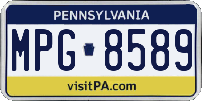 PA license plate MPG8589
