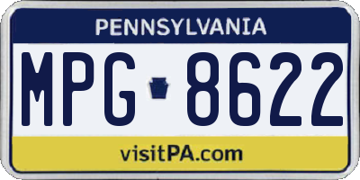 PA license plate MPG8622