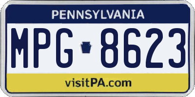 PA license plate MPG8623