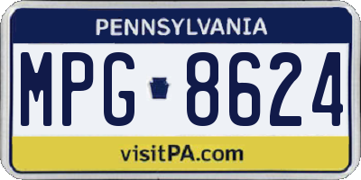 PA license plate MPG8624