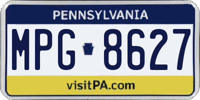 PA license plate MPG8627