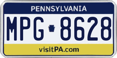 PA license plate MPG8628