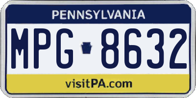 PA license plate MPG8632