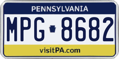 PA license plate MPG8682