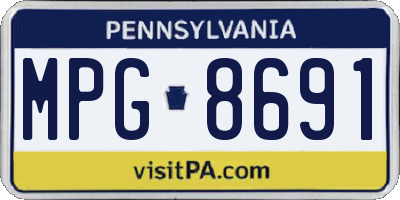 PA license plate MPG8691