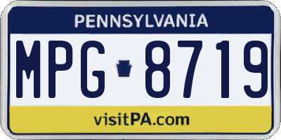 PA license plate MPG8719