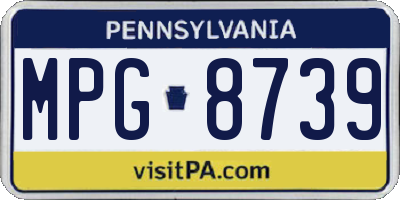 PA license plate MPG8739