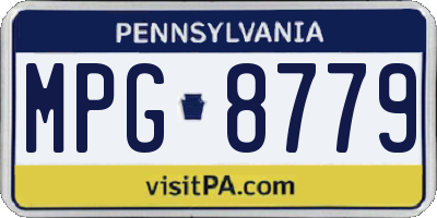 PA license plate MPG8779