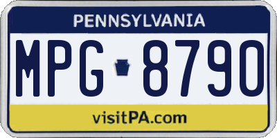 PA license plate MPG8790