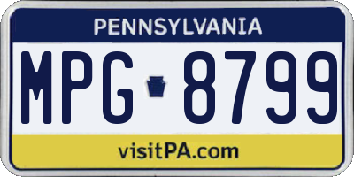 PA license plate MPG8799