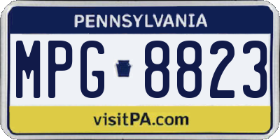 PA license plate MPG8823