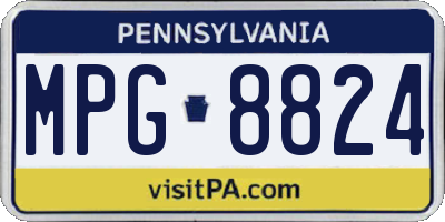 PA license plate MPG8824