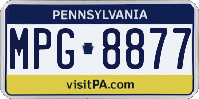 PA license plate MPG8877