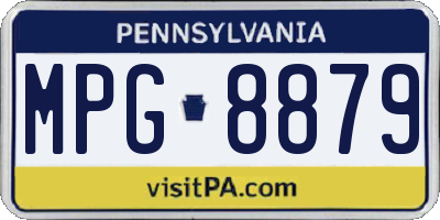 PA license plate MPG8879