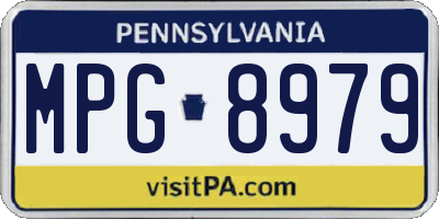 PA license plate MPG8979