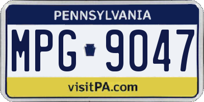 PA license plate MPG9047