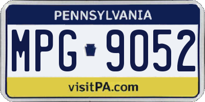 PA license plate MPG9052