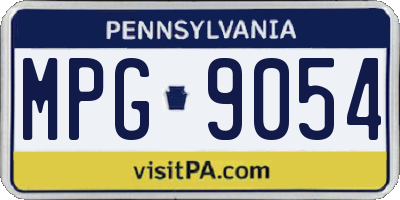 PA license plate MPG9054
