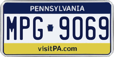 PA license plate MPG9069