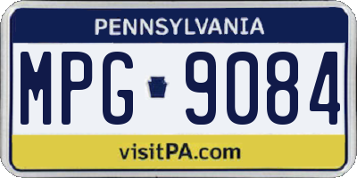 PA license plate MPG9084