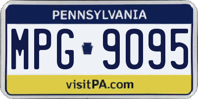 PA license plate MPG9095