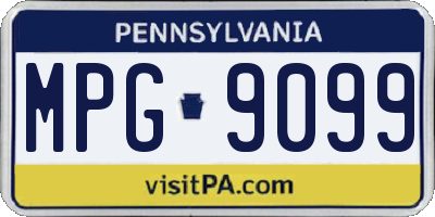 PA license plate MPG9099