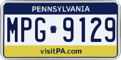 PA license plate MPG9129