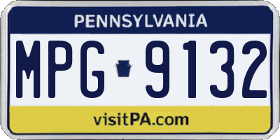 PA license plate MPG9132