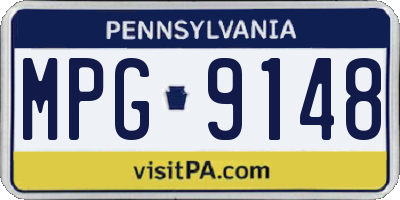 PA license plate MPG9148
