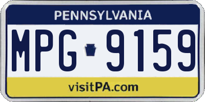 PA license plate MPG9159