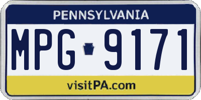 PA license plate MPG9171
